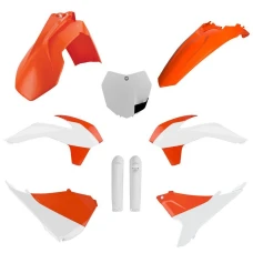 POLISPORT КОМПЛЕКТ ПЛАСТІКОВ (ПОВНИЙ KIT) KTM SX/SX-F/XC-F '15 W КОМПЛЕКТІ TABLICA ПЕРІД (8659100002) I КРИШКИ АМОТРТИЗАТОРІВ (8398600002) КОЛІР КОЛІР ПОМАРАНЧ