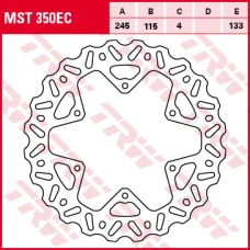 TRW LUCAS ДИСК ТОРМОЗНИЙ ЗАД YAMAHA YZ / WRF 125 / 250 / 426 / 450 02-17