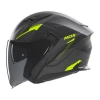 МОТОШОЛОМ ВІДКРИТИЙ NOX JET N130 MYST КОЛІР ЧОРНИЙ\/ ЖОВТИЙ FLUO МАТОВА РОЗМІР S - зображення 1