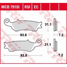 TRW LUCAS ZF КОЛОДКИ ДИСКОВІ ТОРМОЗНІ KH450 ECO ORGANIC YAMAHA YZ 125 '08-, WR-F 250/450 '15-, YZ-F 450 '08-, ПЕРІД