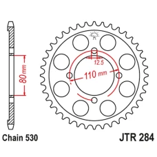 ЗАДНЯ ЗІРКА JR 284 38 HONDA CB 650 Z,A,B,C '79-'82 (28438JT) (LANC. 530)
