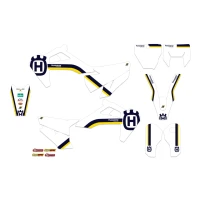 BLACKBIRD КОМПЛЕКТ НАЛІПОК (OKLEIN) HUSQVARNA TC/FC '19-'22, TE/FE '20-'23 RETRO, КОЛІР БІЛИЙ