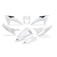 UFO 2024/01 КОМПЛЕКТ ПЛАСТІКОВ KTM EXC 150 / 250 / 300 '24, EXC-F 250 / 350 / 450 / 500 '24 КОЛІР БІЛИЙ