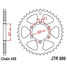 JT ЗІРОЧКА ЗАД 809 47 SUZUKI TC 100 '72-77, TS 100 '73-75, DR 125 '80-85, SP 125 '82-83 (80947JT) (LANC. 428)