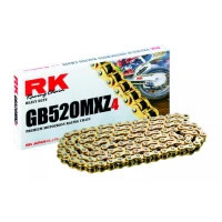 RK ЛАНЦЮГ ПРИВІДНИЙ (MOTOCROSS) 420MXZ4-140 ЗАСТІБКА (CL) W КОМПЛЕКТІ КОЛІР ЗОЛОТИЙ