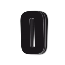 ЧОРНИЙBIRD RACE НОМЕРИ ЧОРНИЙ - PACK OF 3 CM.16X7.5CM #0