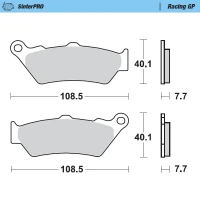 MOTO-MASTER BRAKEPADS KTM: 450 RALLY 2011-->, HUSQVARNA: FR450 RALLY 2016-->