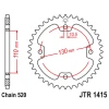 ЗАДНЯ ЗІРКА JR 4303 40 KAWASAKI KSF 450 (KFX 450) '08-14' (ATV) (430340JT) (LANC.520) - зображення 1