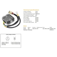 DZE РЕГУЛЯТОР НАПРУГИ HONDA XRV 750 93-00 (35A) (31600-MY1-003) (ESR672, RGU-125)