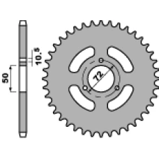 ЗАДНЯ ЗІРКА PBR 251 36 F HONDA NSR 50/75 89-93 (LANC. 420) (JTR216.36)