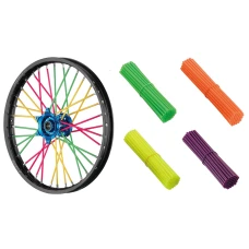 ACCEL НАКЛАДКИ НА СПИЦІ КОЛІР ЗЕЛЕНИЙ FLUO - КОМПЛЕКТ NA ДВА КОЛЕСА (2 X 38 ШТУК)