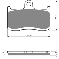 GOLDFREN ТОРМОЗНИЙ КОЛОДКИ 207 КЕРАМІЧНІ КАРБОНОВОГО S3
