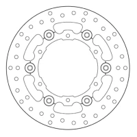 BREMBO 2026/06 ДИСК ТОРМОЗНИЙ ЗАД PLYWAJACA KTM LC8 950 СУПЕР ENDURO R '06-'08, LC8 990 ADVENTURE R / S '06-'12 (240X110X5MM) (6X6,6MM)