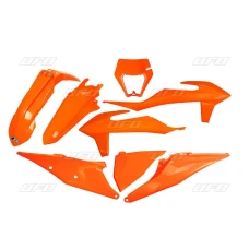 UFO КОМПЛЕКТ ПЛАСТІКОВ KTM EXC 125 '20-'21, EXC/EXCF(EXC-F) 150/250/300/350/450/500 '20-'23 Z ЗАХИСТ ФАРИ КОЛІР КОЛІР ПОМАРАНЧ (KT527E127)