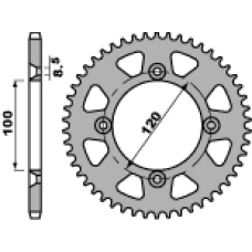 ЗАДНЯ ЗІРКА PBR 798 50 C45 SUZUKI RM 80/85, YAMAHA YZ 80/85 (LANC. 428) (JTR798.50)
