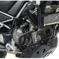 CROSSPRO GMOLE АЛЮМІНІЄВІ КРИШКИ ДВИГУНА I РАДІАТОРІВ APRILIA TUAREG 660 '23- КОЛІР ЧОРНИЙ МАТОВА (ПІДХОДИТЬ DO ORYGINALNEJ ВІНІЛ)