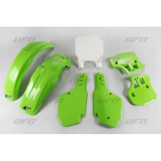 UFO КОМПЛЕКТ ПЛАСТІКОВ KAWASAKI KX 500 '93-'95 КОЛІР OEM (ZIELONY/BIALY) (KA187E999)