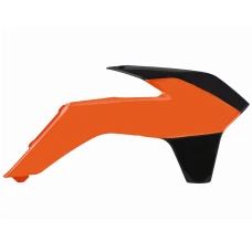 POLISPORT КРИШКИ РАДІАТОРА (КОМПЛЕКТ) KTM SX/SXF '13-'15; EXC/EXCF '14-'16 КОЛІР ОРАНЖЕВИЙ/ЧОРНИЙ
