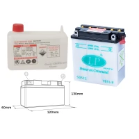 LANDPORT АКУМУЛЯТОР YB5L-B 12V 5AH 121X61X131 (12N5-3B) OBSLUGOWY - ELEKTROLIT OSOBNO (4) UE2019/1148