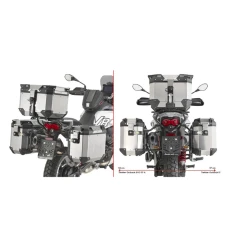 KAPPA 2024/06 СТЕЛАЖ KUFROW БОКОВИХ MONOKEY CAM SIDE MOTO GUZZI V85 TT '24-, ПІД KUFRY KFR K'FORCE АЛЮМІНІЙ