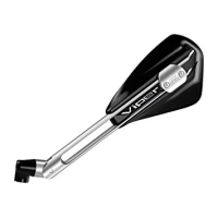 FAR ДЗЕРКАЛО ПРАВА VIPER РЕГУЛЬОВАНИЙ АЛЮМІНІЄВІ КОЛІР ЧОРНИЙ ТРИМАЧ СРІБНЕ