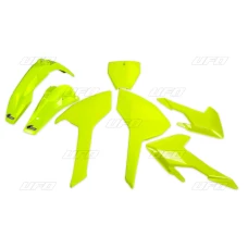 UFO КОМПЛЕКТ ПЛАСТІКОВ HUSQVARNA TC/FC 125/250/300/350/450 '16-'18 (Z WYJATKIEM TC 250 '16) КОЛІР ЖОВТИЙ FLUO (HU616DFLU)