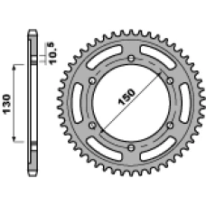 ЗАДНЯ ЗІРКА PBR 863 43 YAMAHA YZF750 R 93-97 (A4150866430) (LANC. 532) (JTR866.43)