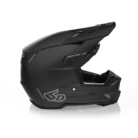 6D HELMETS ШОЛОМ CROSS/ENDURO МОДЕЛЬ ATR-3 SOLID MATTE BLACK КОЛІР ЧОРНИЙ/СІРИЙ РОЗМІР L ( 58 - 59 CM )