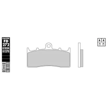 GALFER КОЛОДКИ ДИСКОВІ ТОРМОЗНІ KH294 POLMETALICZNE (OFERTA SPECJALNA) WYCOFANE Z OFERTY