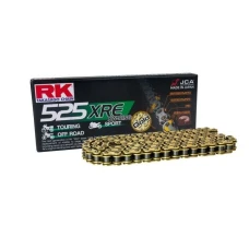 RK ЛАНЦЮГ ПРИВІДНИЙ GB525XRE-122 (XW-RING) КРИШКА (CLF) W КОМПЛЕКТІ КОЛІР ЗОЛОТИЙ