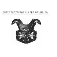 LEATT (2022/2023) ЗАХИСТ КЛІТКИ ГРУДНОЇ (BUZER) CHEST ПРОТЕКТОР 5.5 PRO HD JUNIOR (DZIECIECA) КОЛІР CZARNY/BIALY