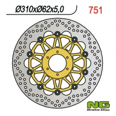 NG ДИСК ТОРМОЗНИЙ ПЕРІД HONDA CBR 900 98-99 (310X62X5) (6X6,5MM) PLYWAJACA