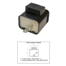 DZE ВИКЛЮЧАТЕЛЬ ПОВОРОТІВ УНІВЕРСАЛЬНИЙ (12V 2+2 10W)