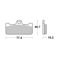 SBS BRAKEPADS DUAL SINTER