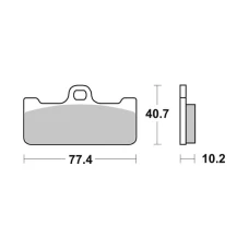SBS BRAKEPADS DUAL SINTER