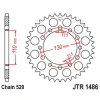 ЗАДНЯ ЗІРКА JR 504 42 HONDA TRX 200 '90-97', KAWASAKI EL 250 '88-03' (50442JT) (LANC.520) - зображення 1