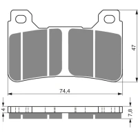 GOLDFREN ТОРМОЗНИЙ КОЛОДКИ 214 КЕРАМІЧНІ КАРБОНОВОГО S3