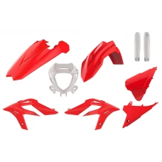 POLISPORT КОМПЛЕКТ ПЛАСТІКОВ BETA X-TRAINER '20-'22 W КОМПЛЕКТІ ЗАХИСТ ФАРИ (8667300001) I КРИШКИ АМОТРТИЗАТОРІВ (8398700002) КОЛІР CZERWONO БІЛИЙ