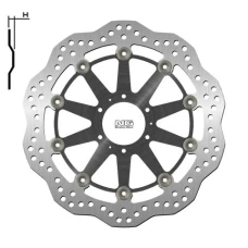 NG ДИСК ТОРМОЗНИЙ ПЕРІД HONDA XL 1000V 99-13, VFR CROSSRUNNER 800 '11-14 (296X62X5MM) (6X6,5MM) WAVE PLYWAJACA (МАТЕРІАЛ АЛЮМІНІЙ)