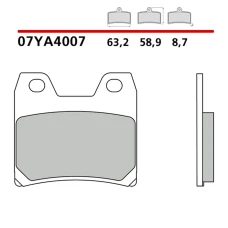 BREMBO 2026/06 КОЛОДКИ ДИСКОВІ ТОРМОЗНІ KH348 ROAD / ВИКЛЮЧЕНИЙ ROAD / SCOOTER КАРБОН CERAMIC (POLMETALICZNE MIESZANKA OEM)