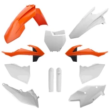 POLISPORT КОМПЛЕКТ ПЛАСТІКОВ (ПОВНИЙ KIT) KTM SX/SX-F/XC-F '16-'18 W КОМПЛЕКТІ TABLICA ПЕРІД (8664900002) I КРИШКИ АМОТРТИЗАТОРІВ (8398600002) КОЛІР КОЛІР ПОМАРАНЧ БІЛИЙ ЧОРНИЙ OEM