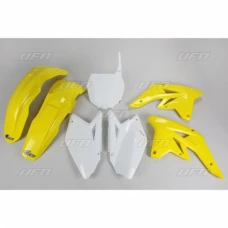 UFO КОМПЛЕКТ ПЛАСТІКОВ SUZUKI RMZ 250 '07-'09 КОЛІР OEM (BIALY/ZOLTY - Z БІЛА TABLICA ПІД НОМЕРИ STARTOWE) (SU407E999)
