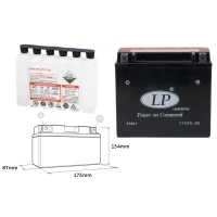 LANDPORT АКУМУЛЯТОР YTX20L-BS 12V 18AH 175X86X154 BEZOBSLUGOWY - ELEKTROLIT OSOBNO (2) UE2019/1148