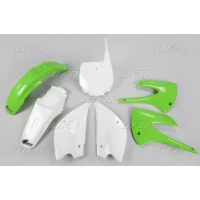 UFO КОМПЛЕКТ ПЛАСТІКОВ KAWASAKI KX 85 '01- '13 RESTYLING КОЛІР OEM '13 (ZIELONY/BIALY) (KA218KE999)