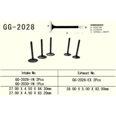 VESRAH КЛАПАН ВПУСКНИЙ YAMAHA YZF 400/426 '98-'00 (1 NA ТРАНСПОРТ) ЦЕНТРАЛЬНИЙ (OEM: 5BE-12111-10) (1 ШТ.) (MADE IN JAPAN)