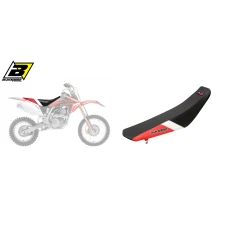 BLACKBIRD ПОКРИВКА/ПОКРИВКА NA СИДІННЯ HONDA CRF 150R '07-'23 DREAM 4 КОЛІР ЧОРНИЙ/БІЛИЙ/ЧЕРВОНИЙ