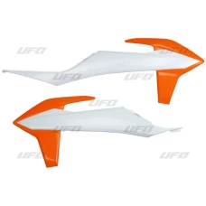 UFO КРИШКИ РАДІАТОРА KTM SX/SXF '19-'20 КОЛІР OEM (БІЛИЙ КОЛІР ПОМАРАНЧ)