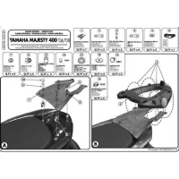 KAPPA СТЕЛАЖ БАГАЖНИКА ЦЕНТРАЛЬНОГО YAMAHA MAJESTY 400 (04-14) ( Z ПЛИТА MONOLOCK )