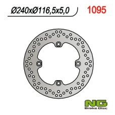NG ДИСК ТОРМОЗНИЙ ЗАД HONDA CBF 500/600/1000, CBR 600F 11-13 (240X116X5) (4X10,5MM)CBF1000 '06-'16