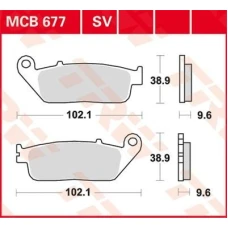 TRW ZF КОЛОДКИ ДИСКОВІ ТОРМОЗНІ KH196 SINTER STREET ЗАД